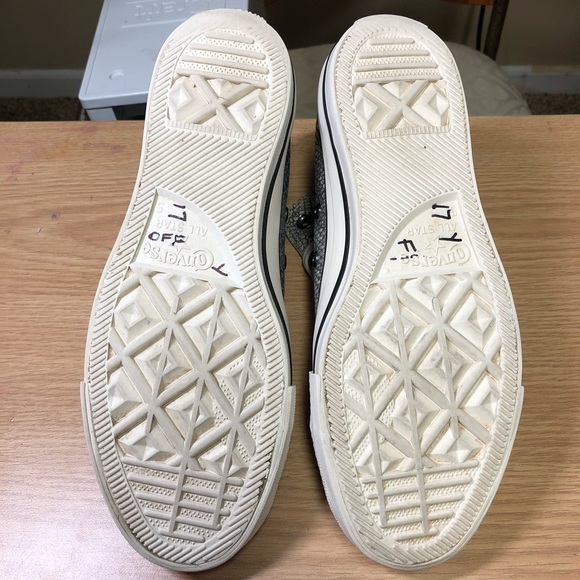 *SOLD!* Converse Metallic Silver Snakeskin Sneaker - Picture 7 of 8